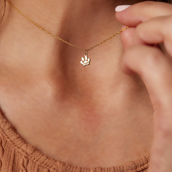 Paw Print Necklace