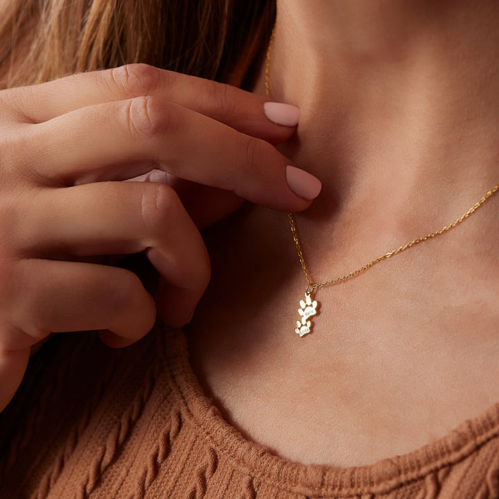 Paw Print Necklace