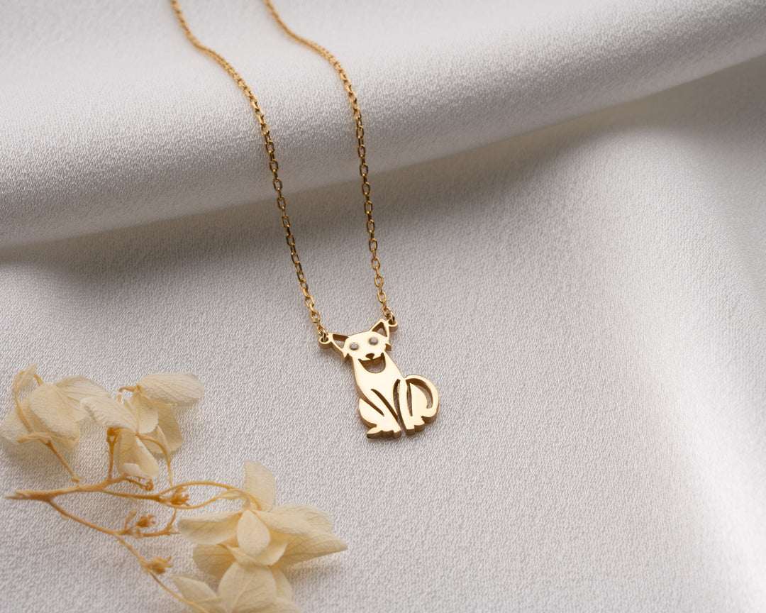 Personalized Cat Eye Necklace