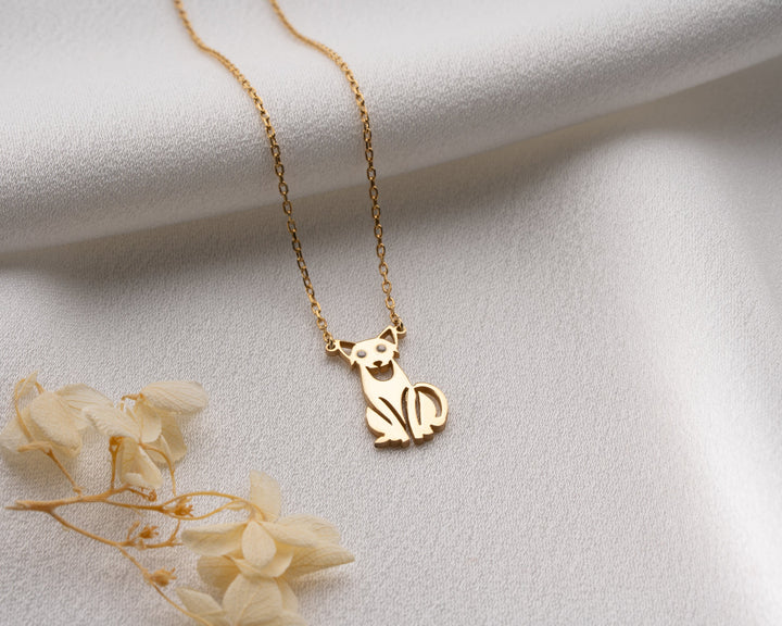 Personalized Cat Eye Necklace