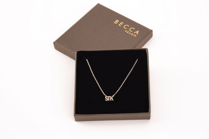 Personalized  Attached Letter Necklace