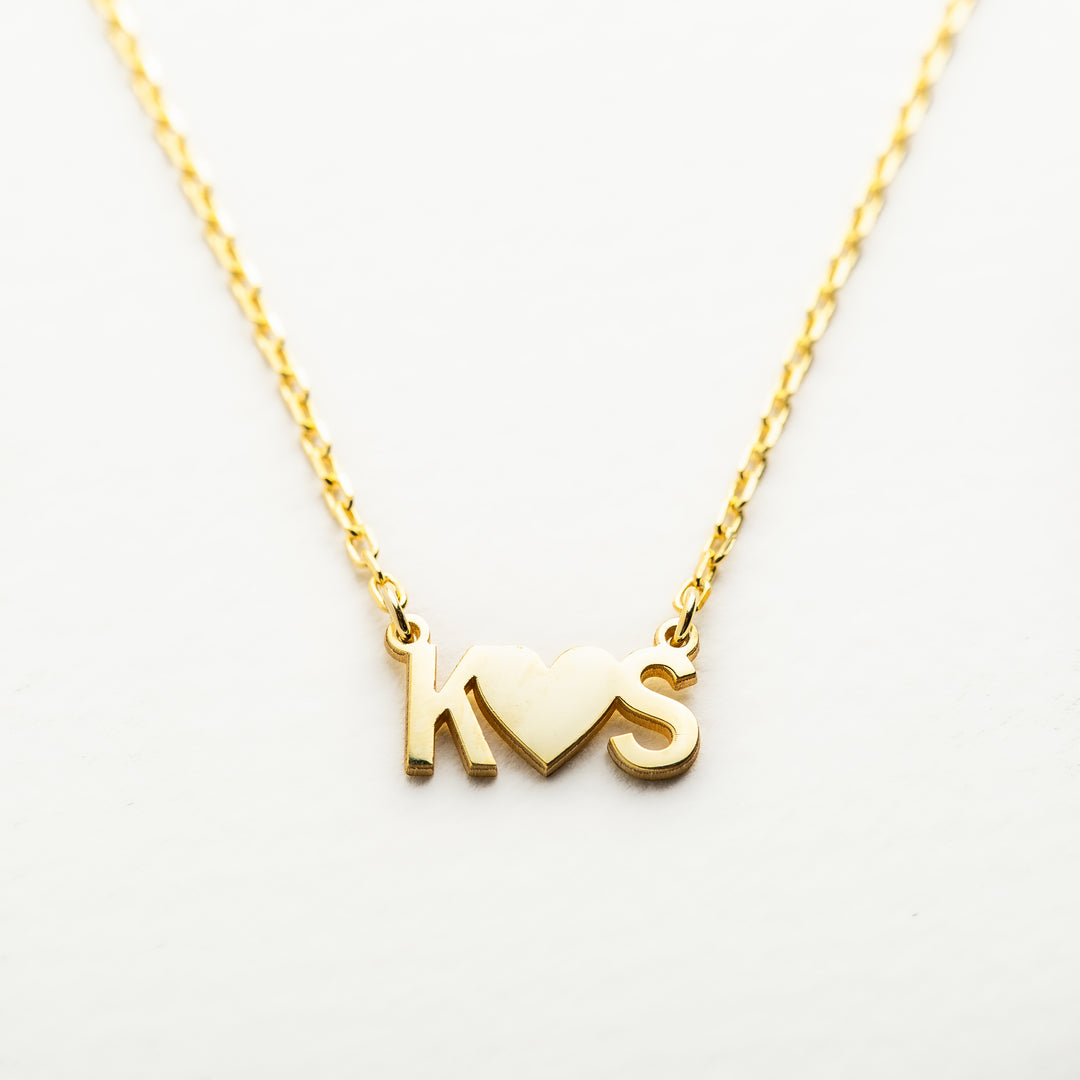 Personalized  Attached Letter Necklace