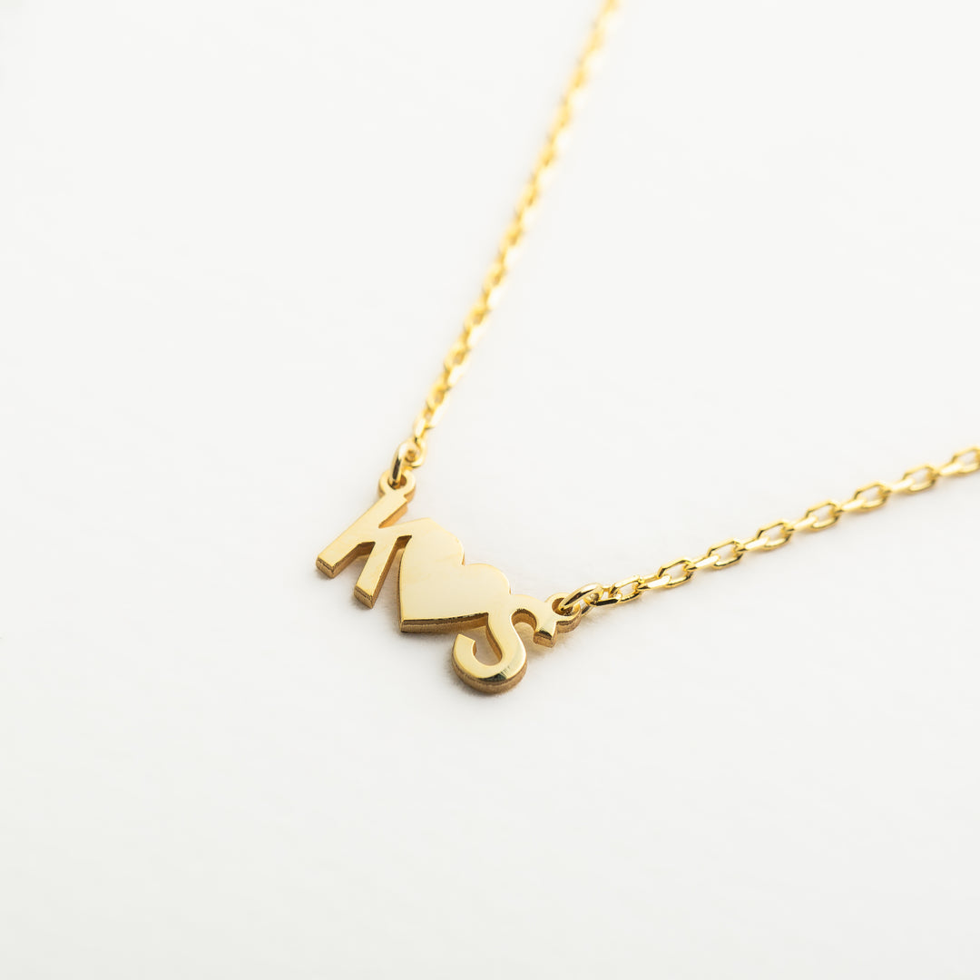 Personalized  Attached Letter Necklace