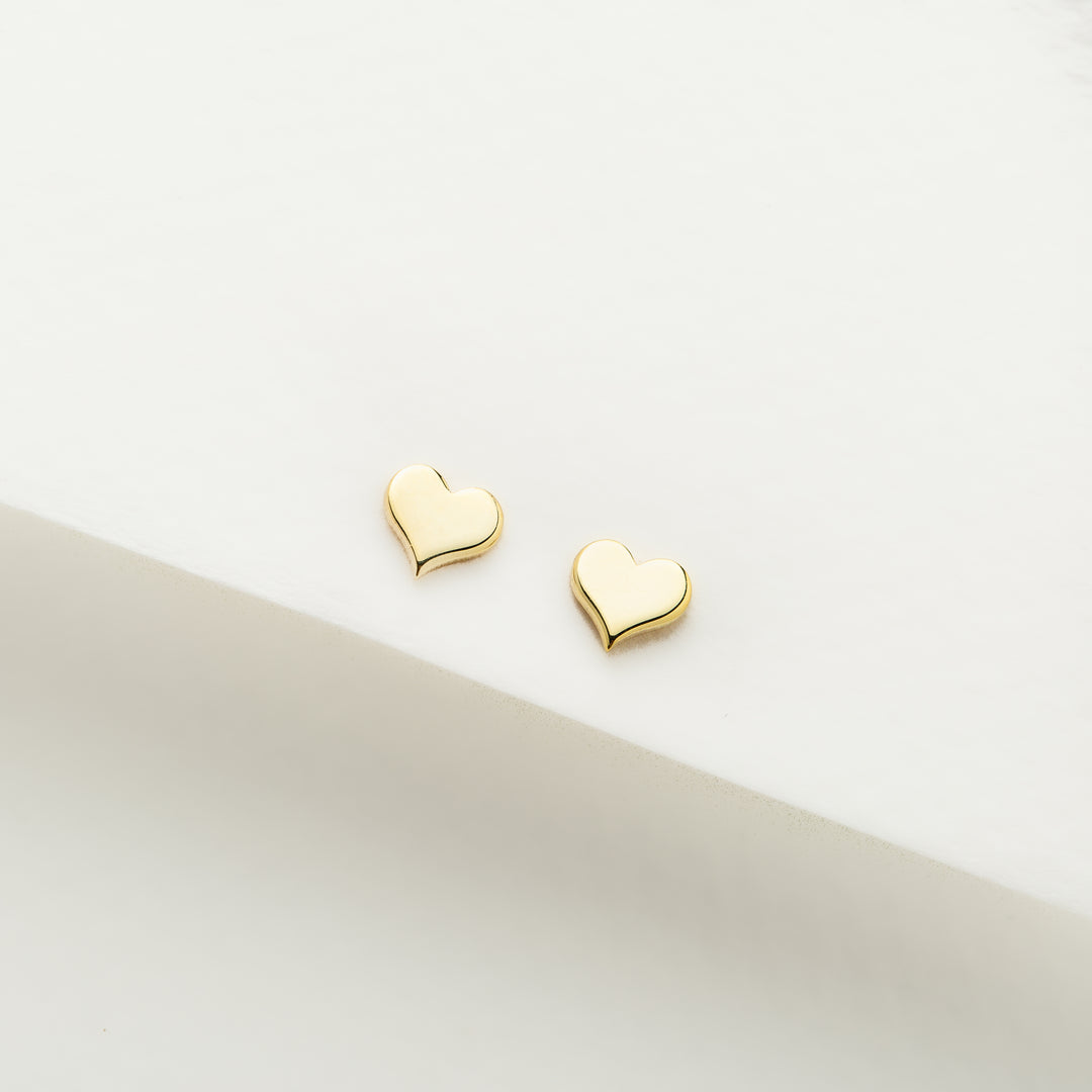 14K Solid Gold Letter Earrings