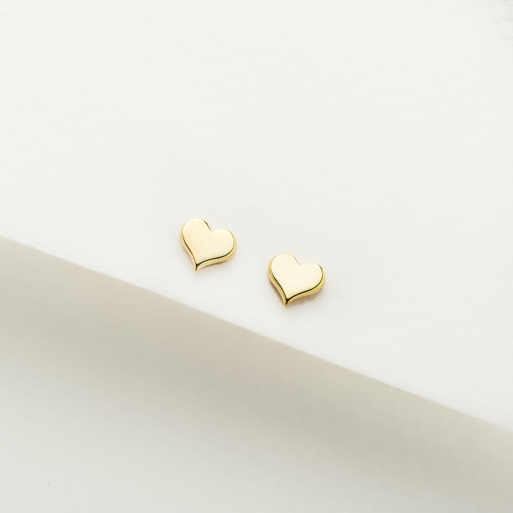 14K Solid Gold Letter Earrings