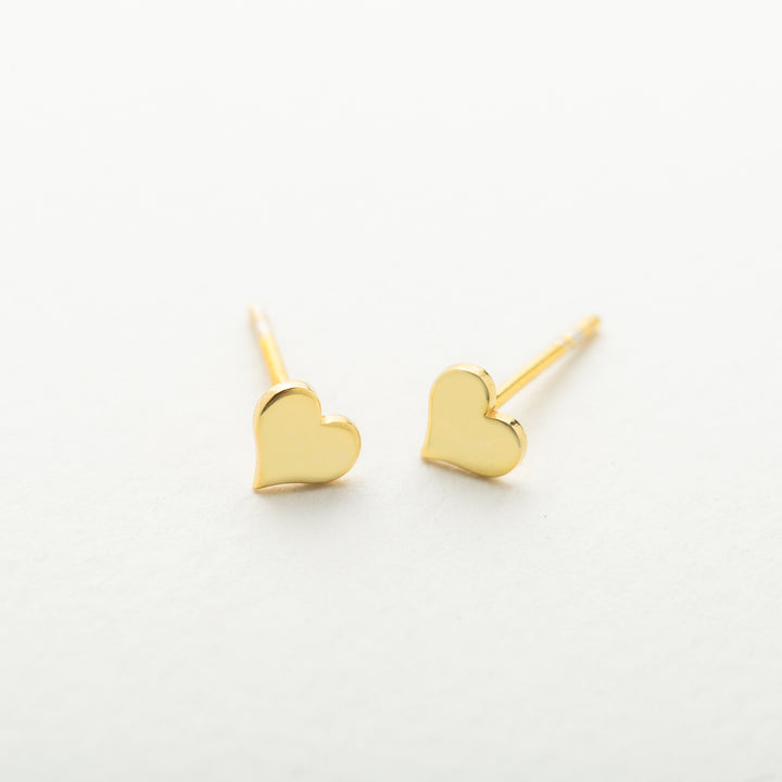14K Solid Gold Letter Earrings