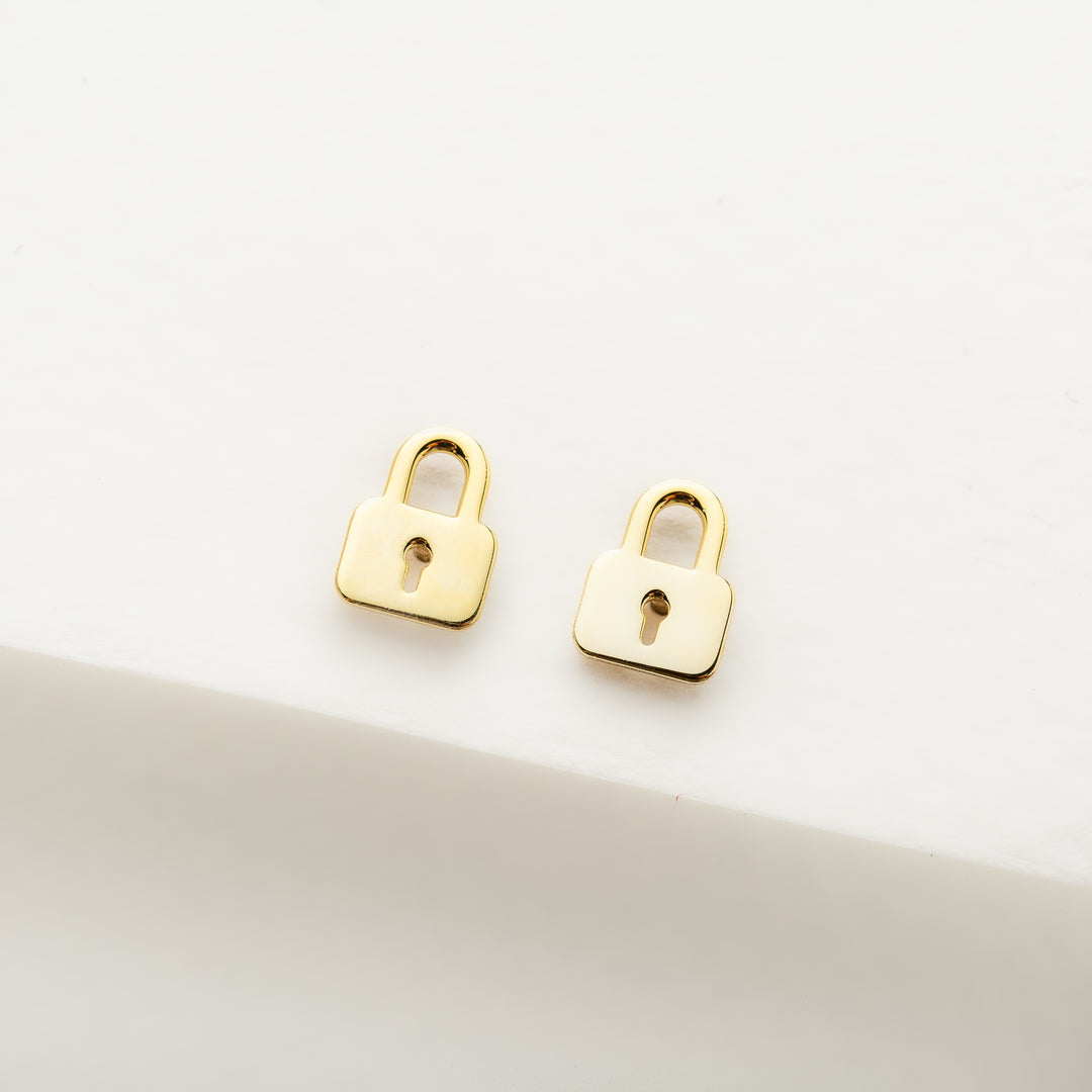 Initial Earrings Set - Gold Plated