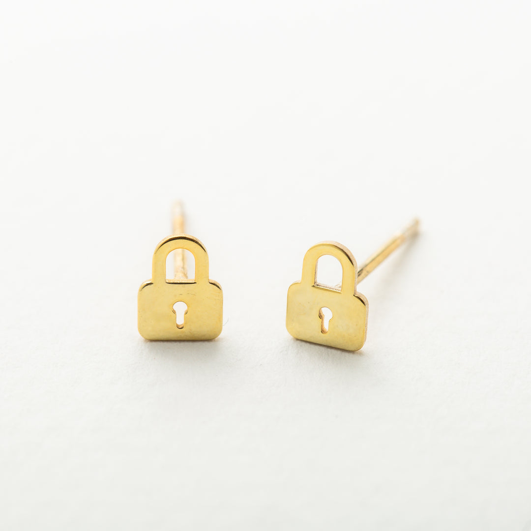 Initial Earrings Set - Gold Plated