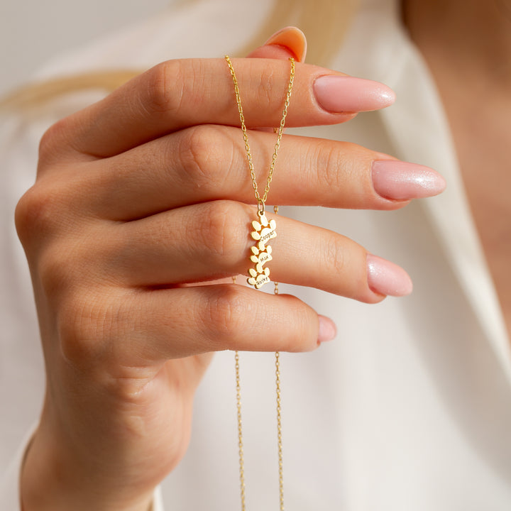 Paw Print Necklace