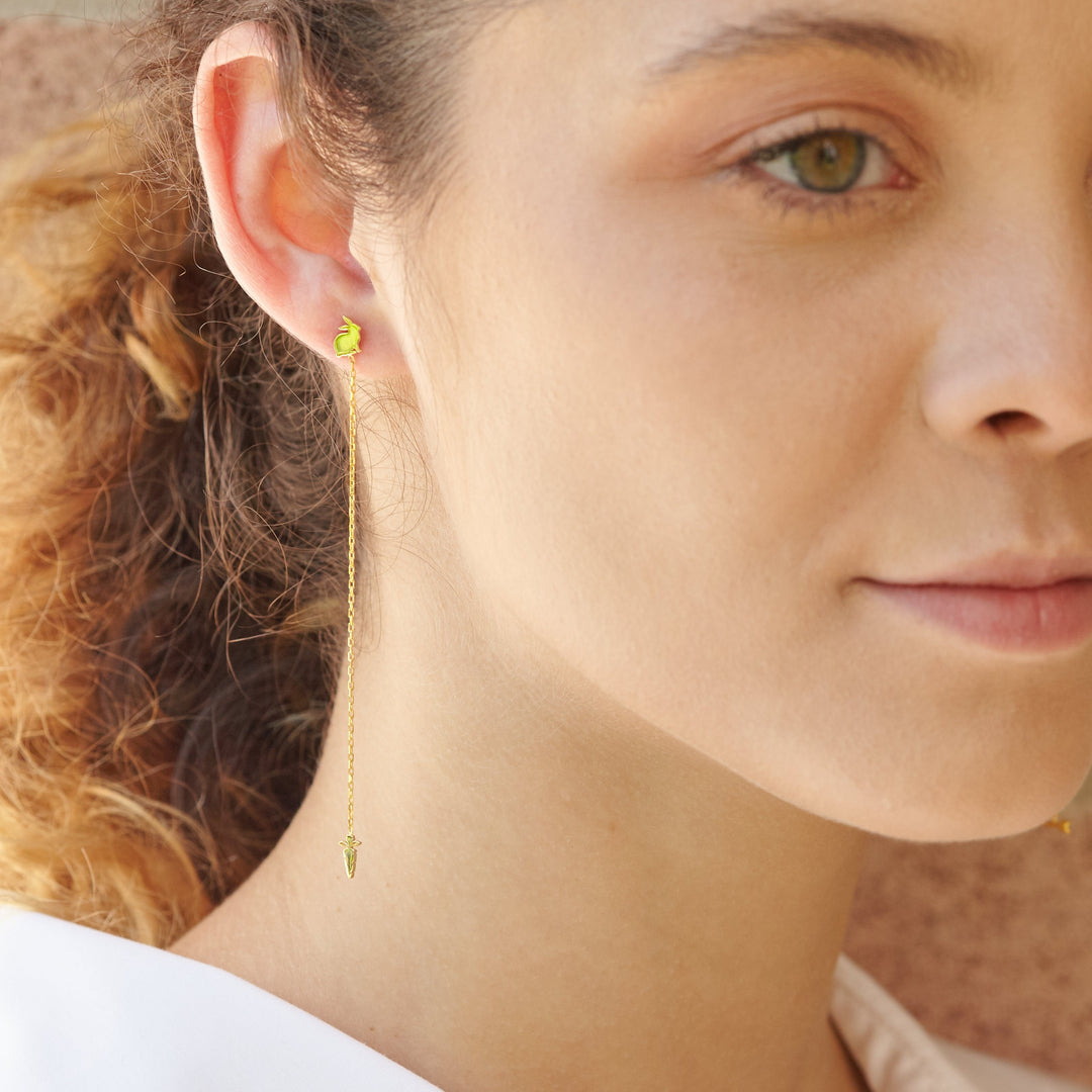 Bunny & Carrot Threader Earrings