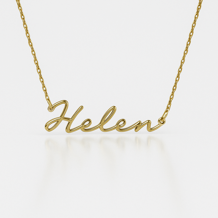 Personalized Cursive Name  Necklace